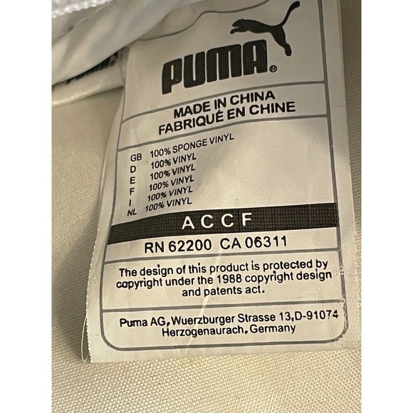 Puma Patent Vinyl Teal Trim Mini Bowling Bag Handbag Purse - Picture 5 of 5